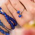 Cobalt | .925 Sterling Silver | Firefly Glass | Infinity Helix Ring